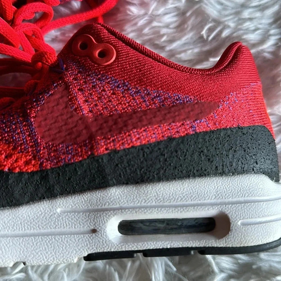 Nike Womens Air Max 1 Ultra Flyknit Running Trainers 859517 600 Sneakers Shoes - Picture 13 of 14